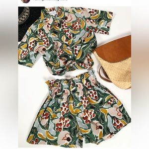 Abstract Fruit Print Matching Set